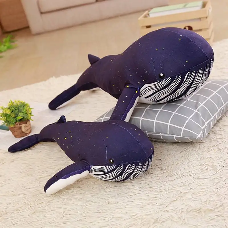 1 шт. 60 125 см Kawaii Большой синий кит кукла плюшевая мягкая игрушка большая подушка в