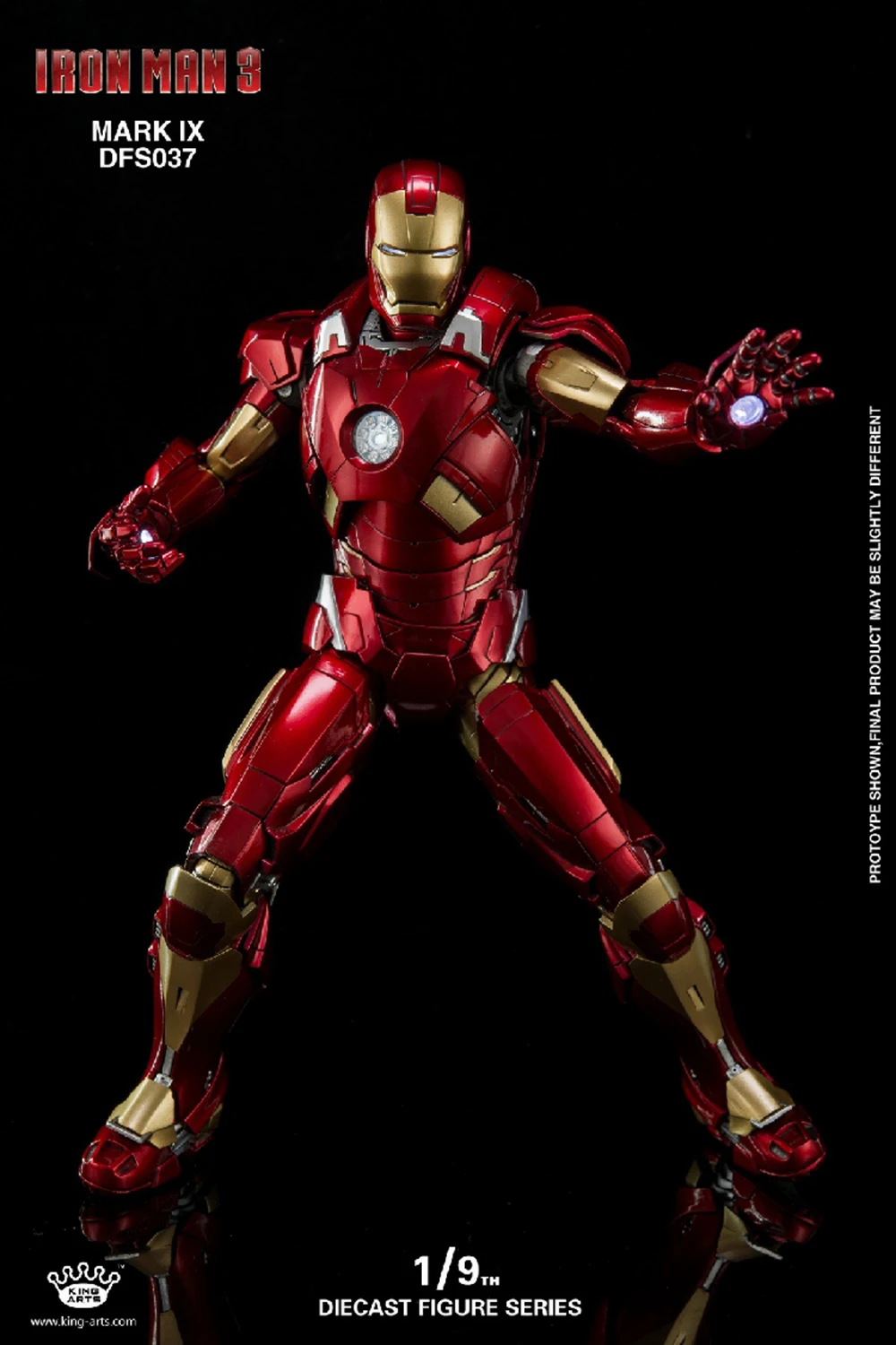 1/9 масштаб King Arts DFS037 Mark9 1:9 Железный человек фигурка Коллекционная Фигурка s