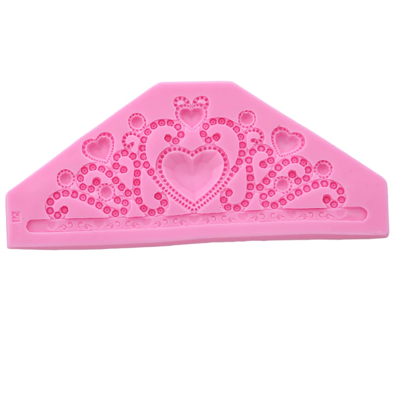 Лидер продаж 3D Принцесса Корона Силиконовые помадка украшения торта Формы для