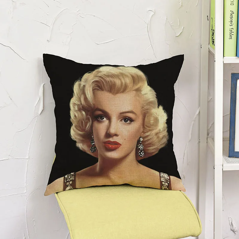 Наволочка с изображением персонажа Мэрилин Монро 45x45 см|cushion cover|decorative cushion coverspop art