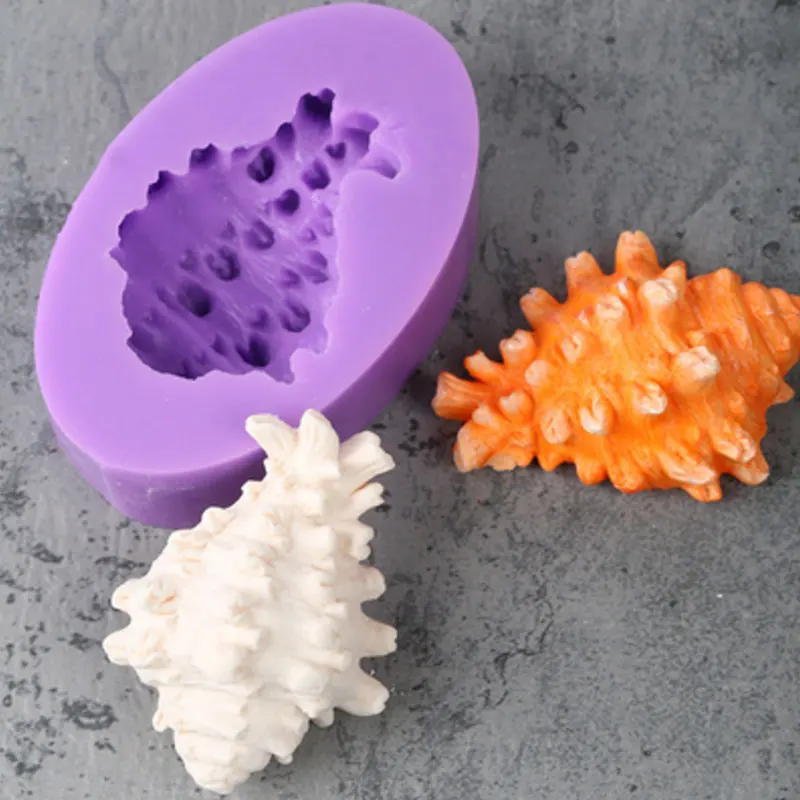 Морские ракушки силиконовые формы помадные для украшения торта инструменты