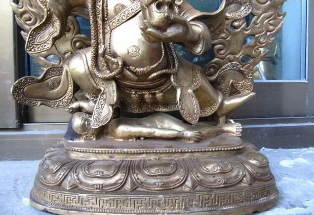 USPS в США S0366 16 фото старая бронзовая медная позолота Vajrapani тибетский буддийский