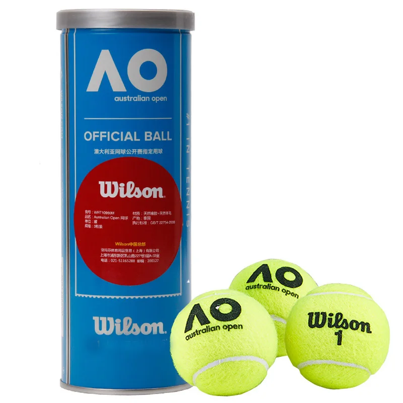 Wilson US открытый Австралийский открытый официальный теннисные мячи спортивные соревнования открытый мяч высокого качества