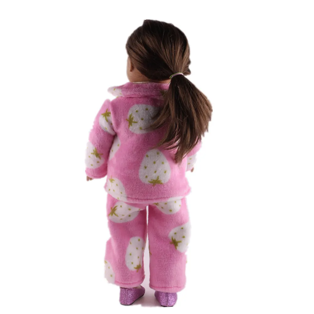 1 компл. = брюки + пальто пижамы модной одежды American girl куклы подходит для 18 &quotamerican