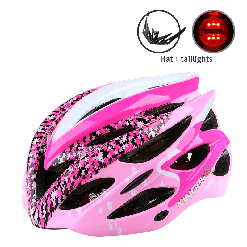 KINGBIKE велосипедный шлем со светом для женщин и мужчин дорожный горный MTB