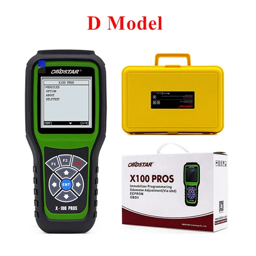 D Mdoel Новинка OBDSTAR X-100 Pros C D E OBD2 авто ключ программист+ инструмент коррекции одометра+ OBDII диагностический инструмент x100 C+ D+ eeprom - Цвет: D Mdoel