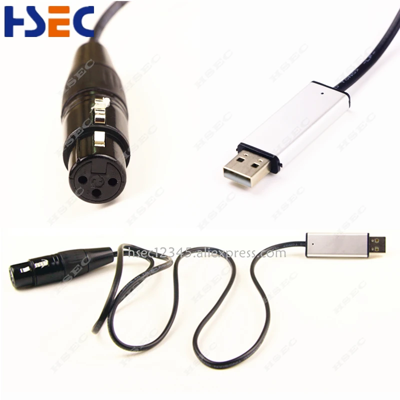 Улучшенная версия интерфейса USB к DMX светодиодный DMX512 студийный компьютер ПК