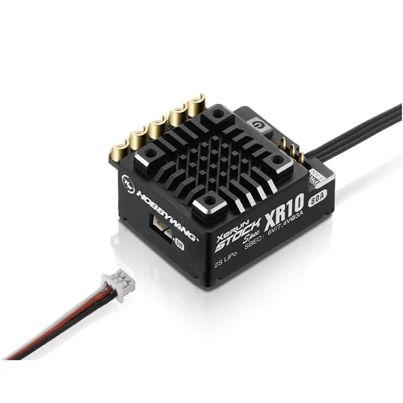 FATJAY Hobbywing XeRun XR10 PRO STOCK SPEC 30112401 80A 2s бесщеточный сенсорный ESC для 1/10 RC гоночных