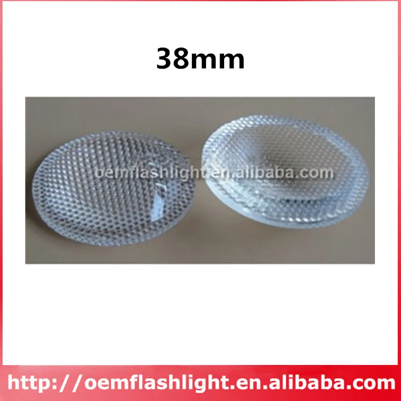 

38mm High Power LED Glass Lens with Bead Surface - 1pc Our P