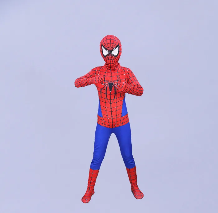 Красно черный костюм Человека паука Железного костюмы для взрослых и детей