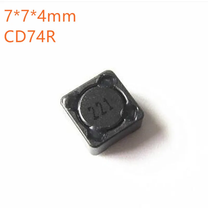100 шт. Силовые индукторы SMD CD74R 7*7*4 мм 2.2UH 3.3UH 4.7UH 6.8UH 10UH 22UH 33UH 47UH 68UH 100UH 150UH 220UH 470UH