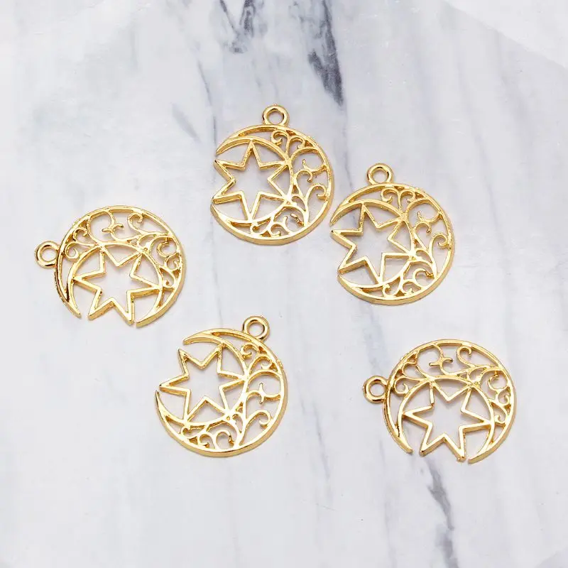 5 шт. пустая полимерная рамка с Луной и звездой подвесная установка в открыжную