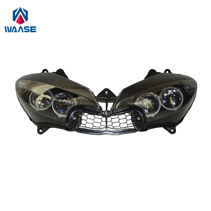 Waase YZF-R6 03-05 передняя фара головного света Противотуманные лампы в сборе для Yamaha YZF R6 2003 2004 2005