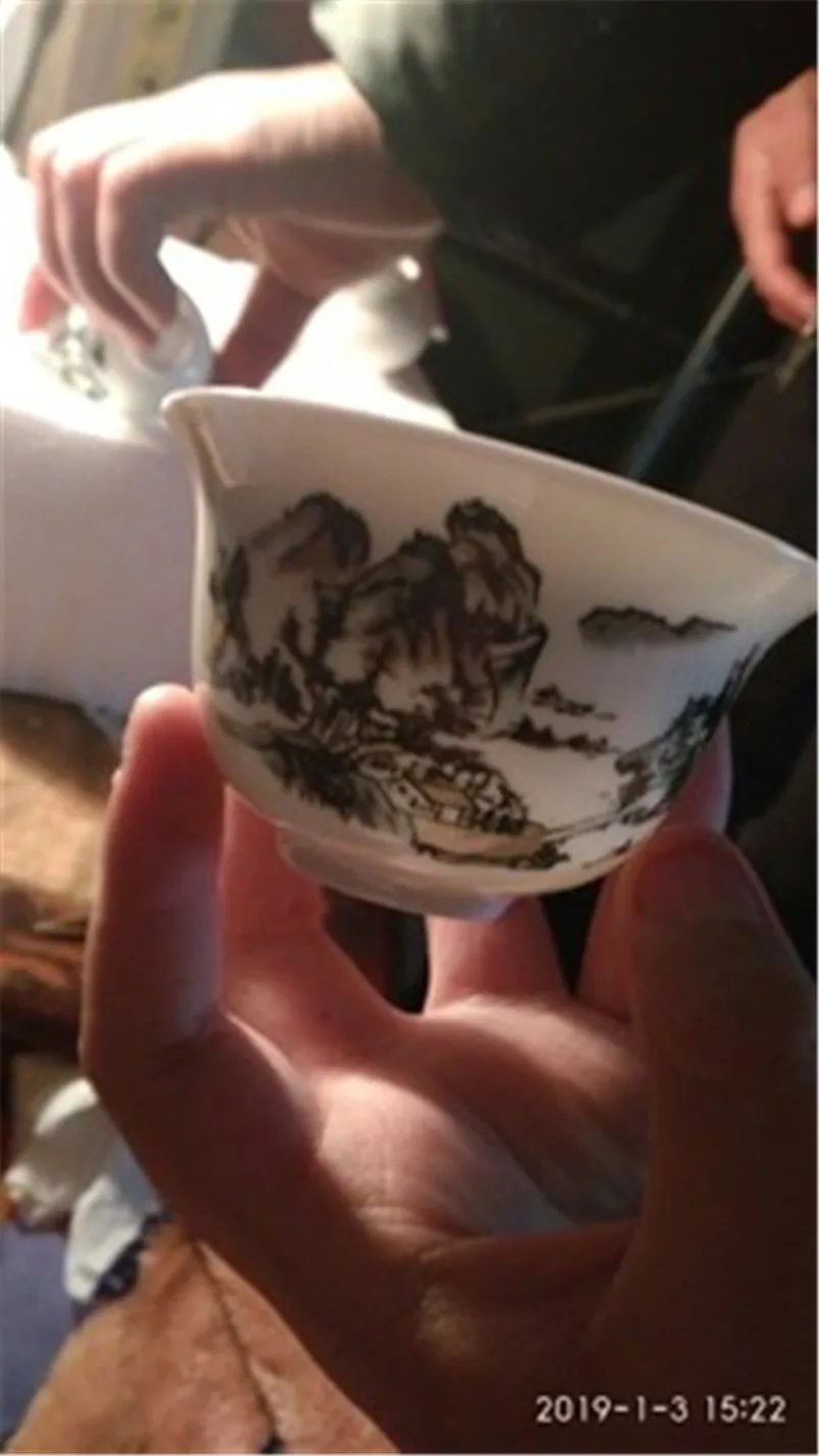 Чайный набор Gong fu cha керамическая чашка для Фунг фу ситечко заварочного чайника