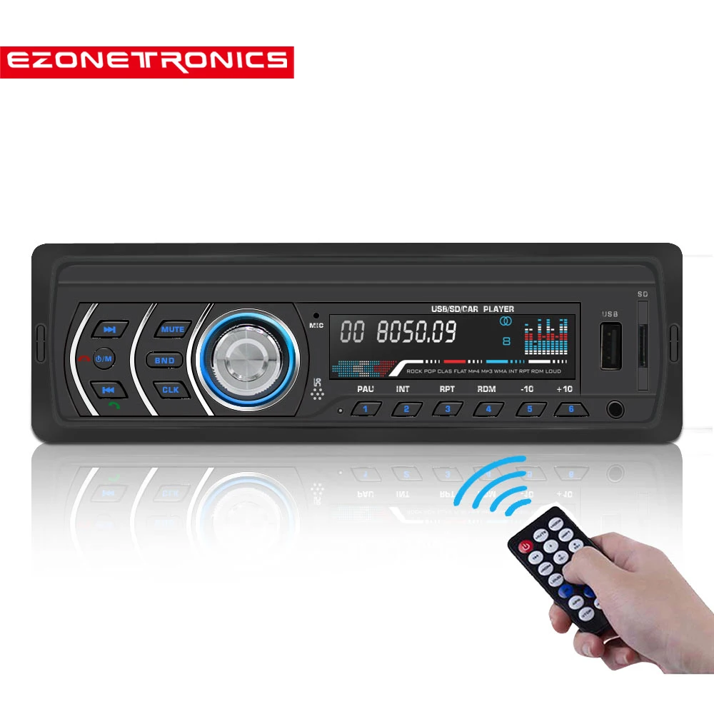 Free shipping Car Stereo Radio FM and MP3 4 Bluetooth Receiver Aux with USB Port SD Card music Universal player JQ1581 | Автомобили и