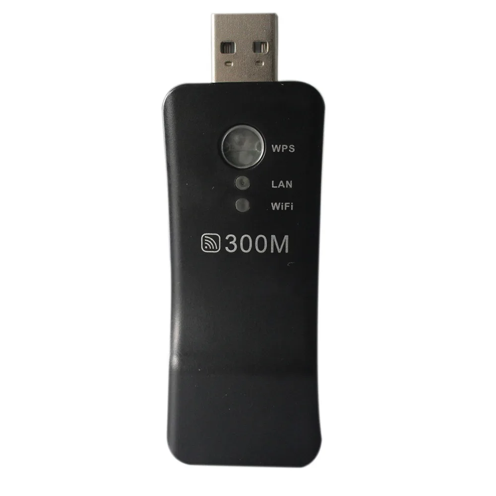 Wifi расширитель диапазона USB к RJ45 300 Мбит/с сетевой повторитель адаптера мини беспроводной Wifi маршрутизатор Точка доступа RJ45 300 м повторитель w/WPS
