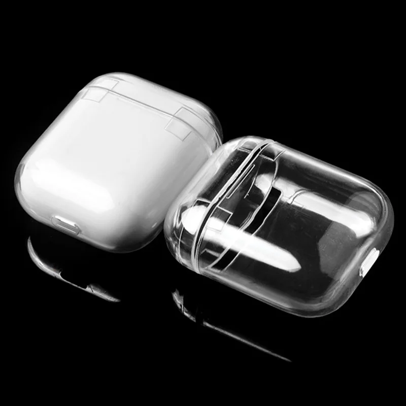 Прозрачный черный чехол для Apple AirPods беспроводная Крышка наушников оптовая