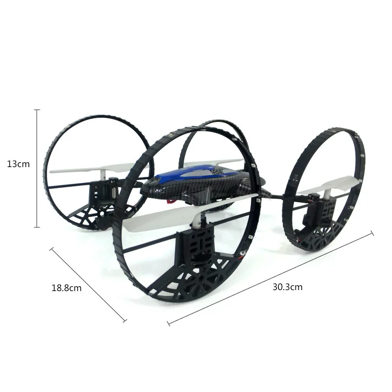 Воздушный земной амфибия 4ch Rc Квадрокоптер CG041 A Key return Headless Mode вертолет 2 4G 360 ролл