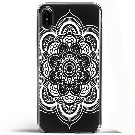 Цветочный чехол с кружевной мандалой для iPhone SE 5 5S 6 6s Plus 7 XS Max XR 8 мягкий