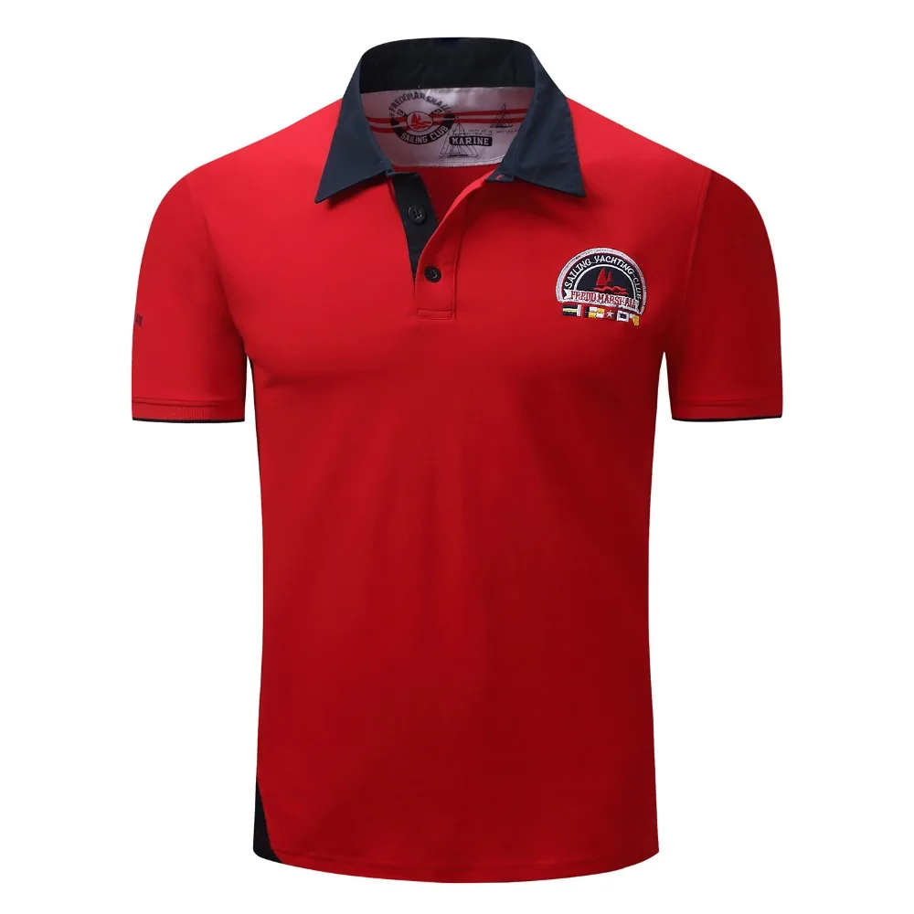 Мужская футболка поло повседневная Однотонная с коротким рукавом 100% хлопок