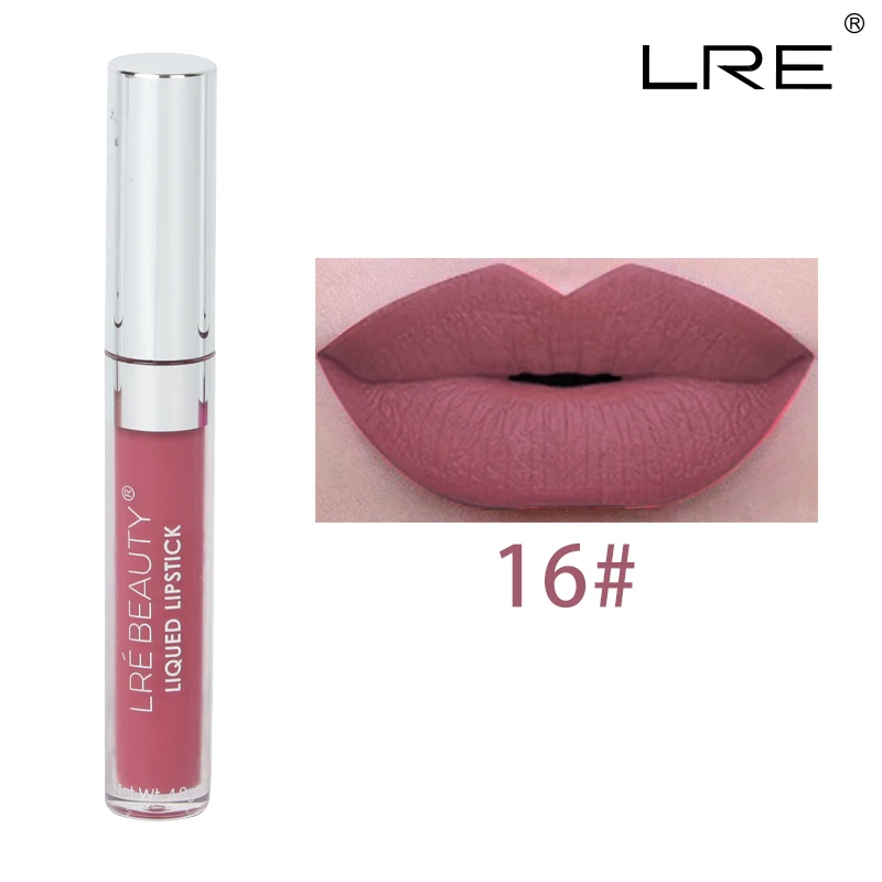 16 LRE BEAUTY Водонепроницаемый, Быстросохнущий блеск для губ - Цвет: 16