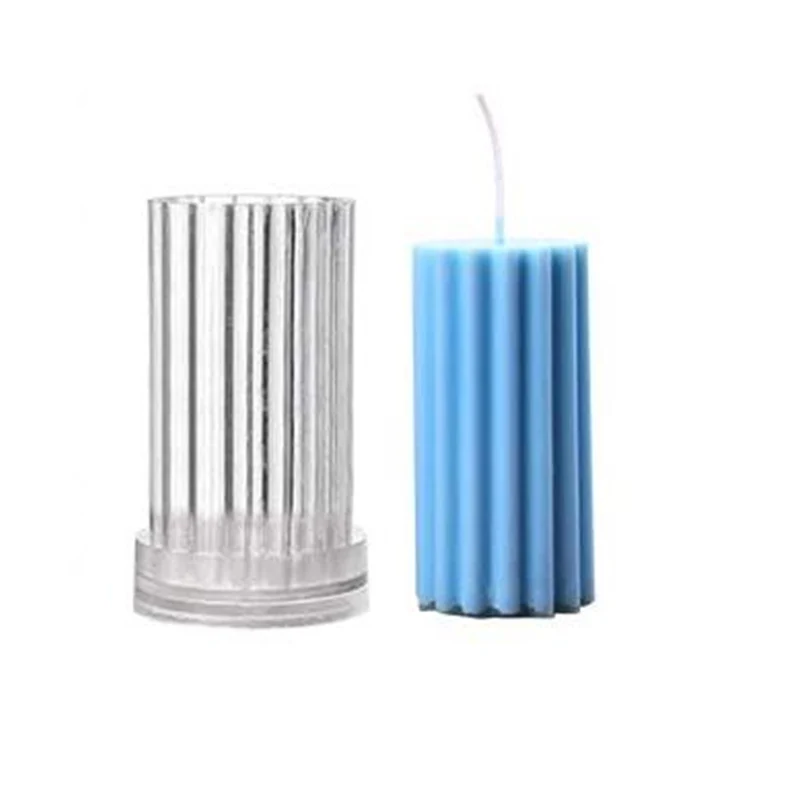 Pillar 5 стилей пластиковые DIY свечи формы столб Пирамида цилиндр квадратный шестиугольник изготовление ароматизированных свечей Плесень мыло ручной работы - Цвет: Pillar