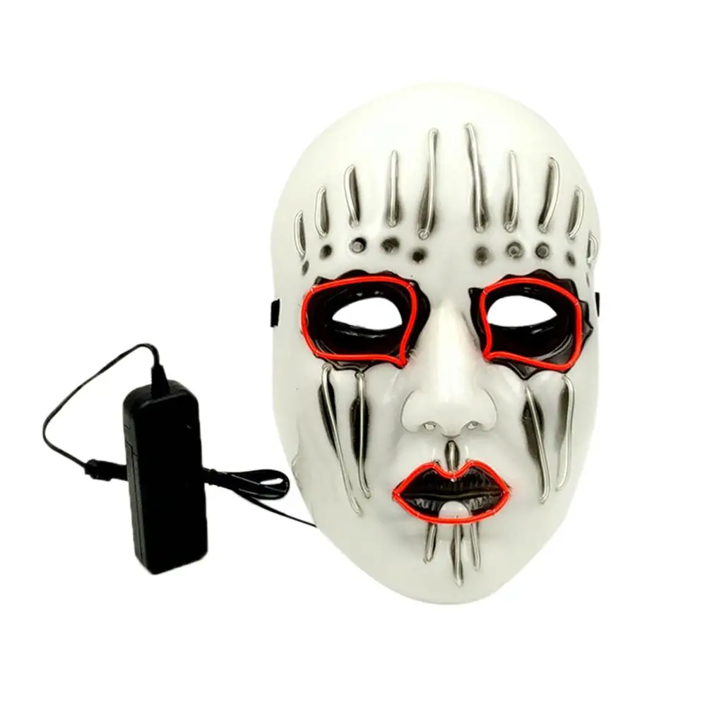 mrwonder Women Men Unisex Halloween Mask LED Light Up EL Wire Cosplay for Festival Party Costume | Тематическая одежда и