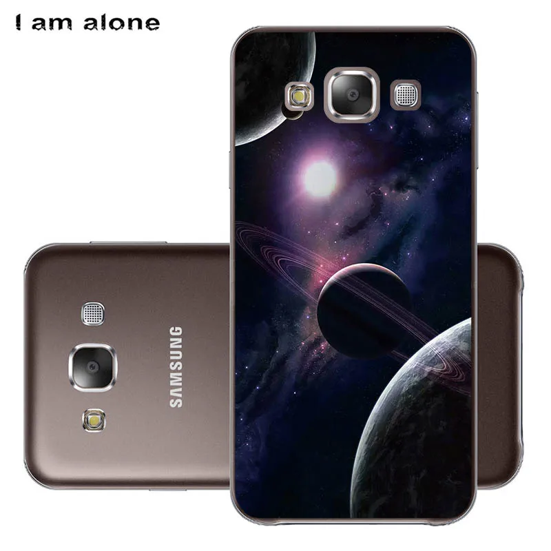 PC U27 Чехлы для телефонов I am alone для samsung Galaxy E5 E500, 5,0 дюймов, жесткие пластиковые чехлы для мобильных телефонов, Модные цветные сумки - Цвет: PC U27