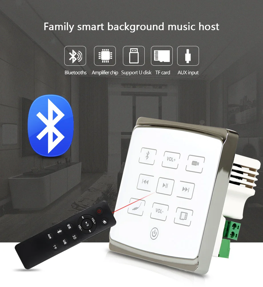 Oupushi A1 светильник функция управления дешевый беспроводной Bluetooth умный дом фоновый музыкальный настенный усилитель