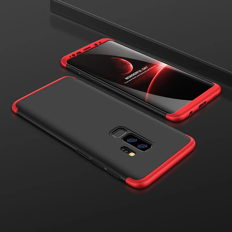 Новинка для samsung Galaxy S9 чехол S8 крышка трехступенчатая полная защита плюс матовый