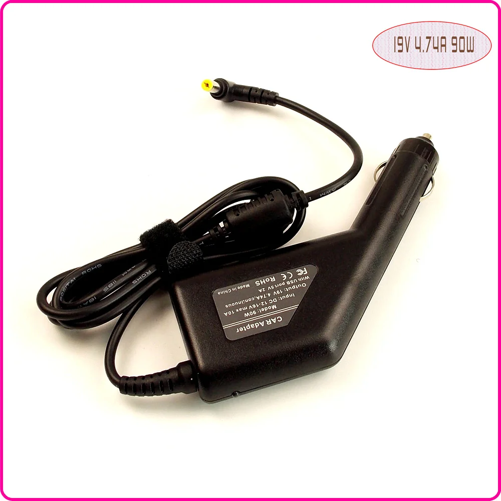 Автомобильный адаптер для ноутбука зарядное устройство источник питания +