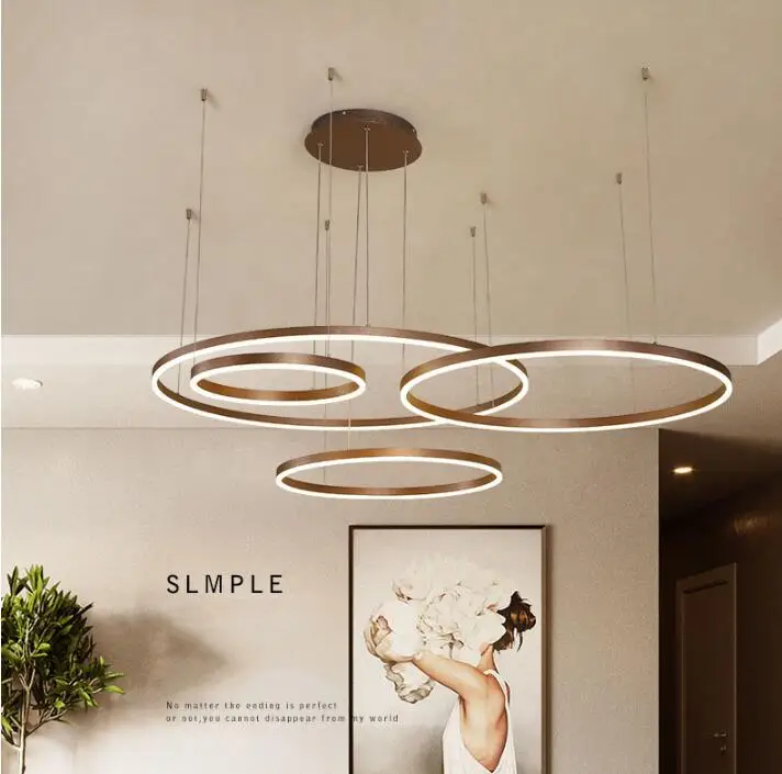 Современный Креативный круглый светодиодный подвесной светильник светло