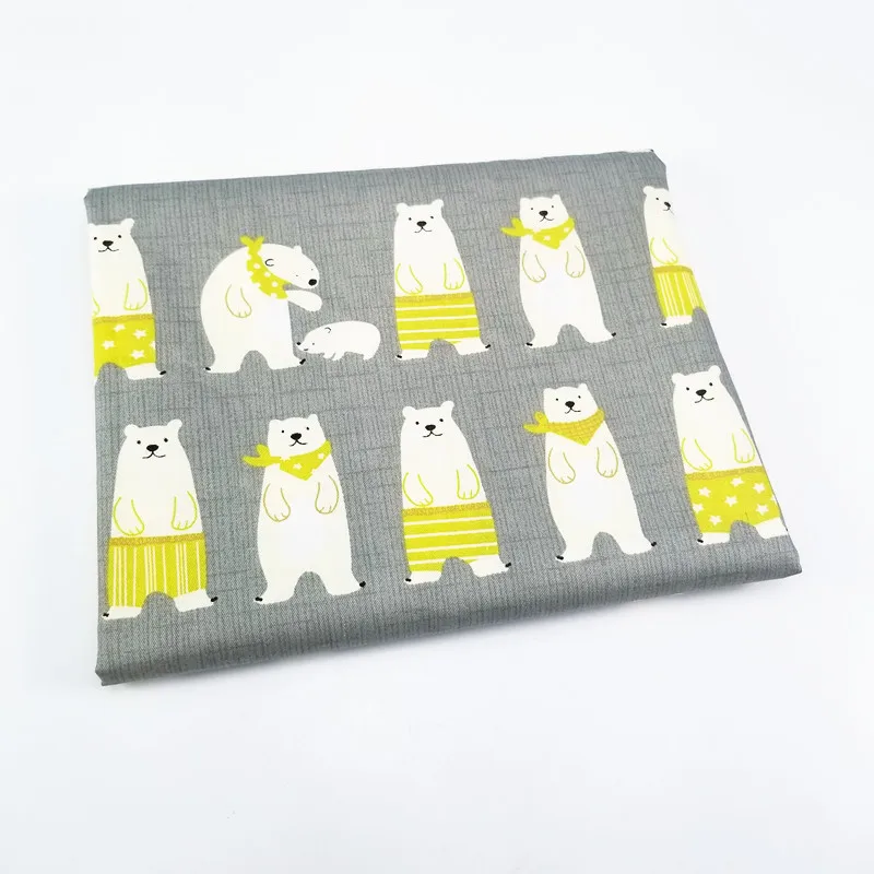 Хлопковая саржевая ткань с принтом детская одежда Лоскутная Ткань текстильная