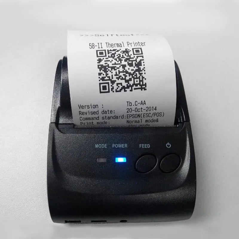 58 мм портативный Bluetooth принтер Adroid мобильный принтер мини принтер бесплатно с SDK+ ремень Чехол