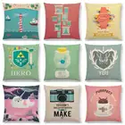 Горячая продажа Приморский кирпич Windows Carpe Diem Love Deer Narwhal Zelda Hero камера кофейная Подушка диванная подушка