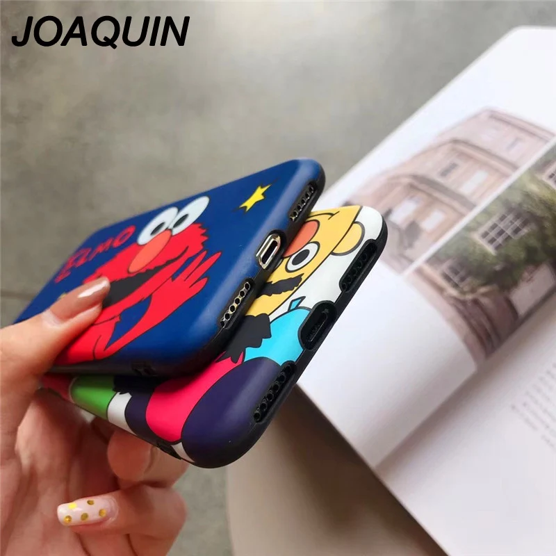 Hot Sesame Street Cute Cartoon Elmo soft IMD cover case for iphone 7 7plus 6 S 6s plus 8 8plus X phone cases |