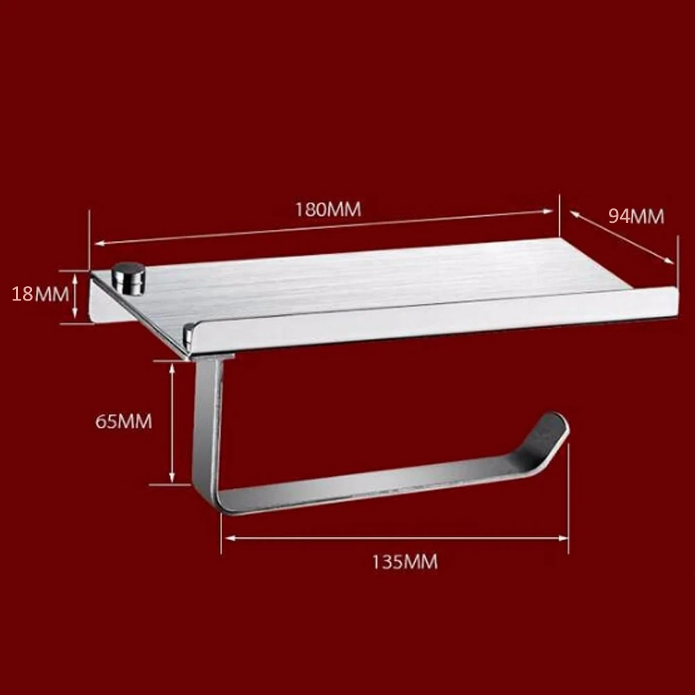 Ванная комната Туалет держатель для бумаги и телефона с полкой