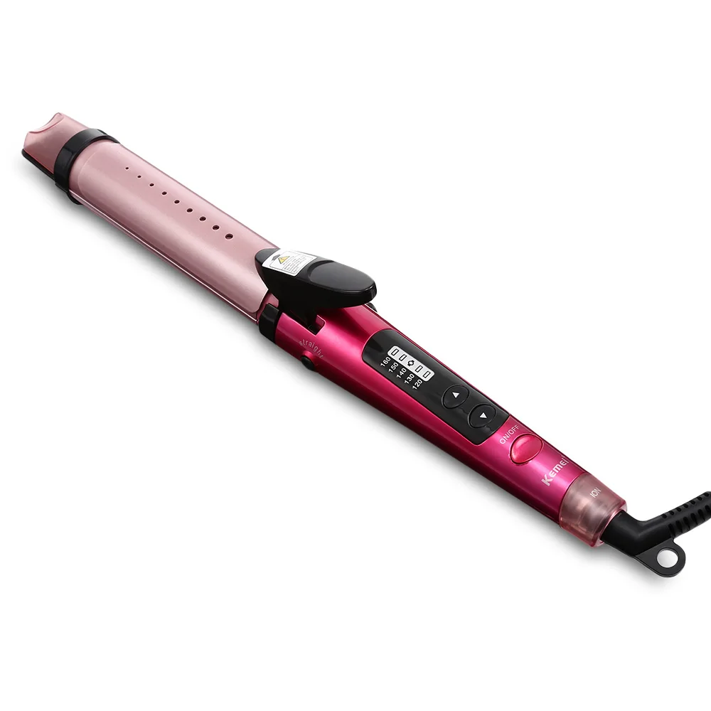 Kemei км 8833 2 в 1 волос Straightner ионной испаряться инструментовал бигуди инструмент для