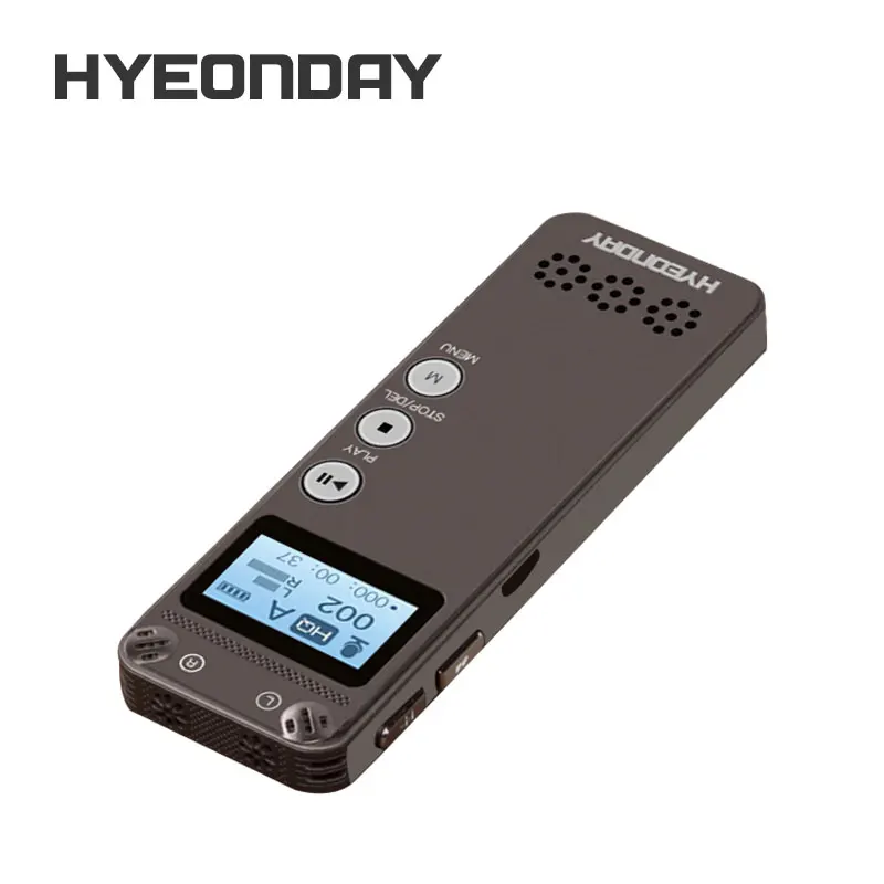 K35 Цифровые диктофоны hyeonday 8 ГБ Портативный Professional диктофон с MP3 плеер agc Шум