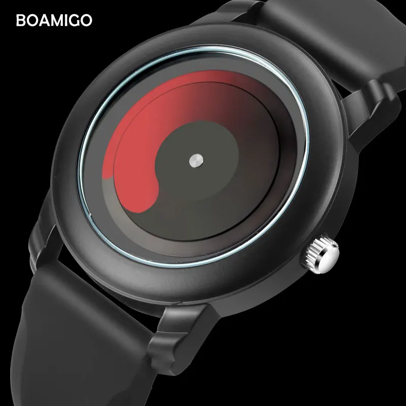 Модные мужские часы унисекс BOAMIGO Брендовые кварцевые креативный дизайн