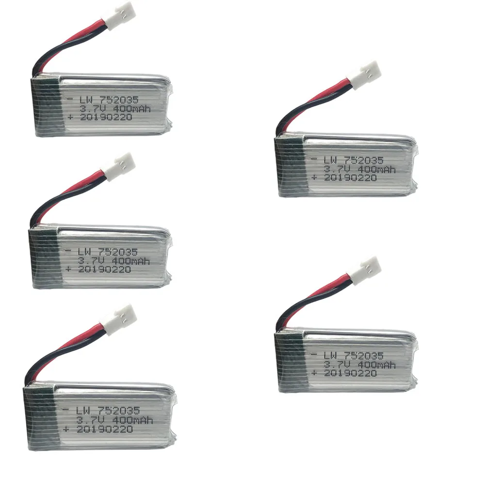 5 шт./компл. 3 7 в 400 мАч 30c Lipo аккумулятор для H107 H31 KY101 E33C E33 U816A V252 H6C 25C RC Квадрокоптер