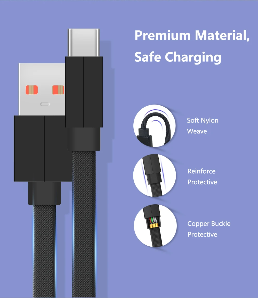 Быстрая зарядка 3 А usb type C кабели Micro провод для Xiaomi huawei samsung кабель синхронизации данных провод Быстрая Зарядка Кабели для мобильных телефонов