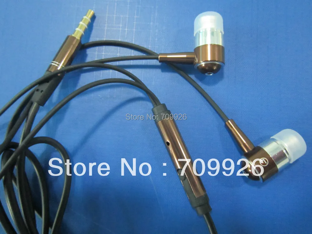 Beste Linhuipad Wit Metalen Oordopjes Voor Mobiele Telefoon Mp3 Met Microfoon En Volumeregeling