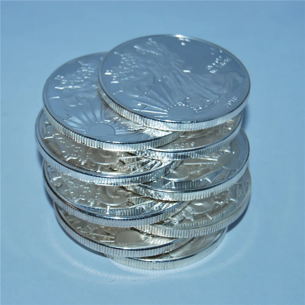 2014 США американский Орел Серебряная монета $1 1 унция BU UNC PURE SILVER. 999 ASE 5 шт./лот