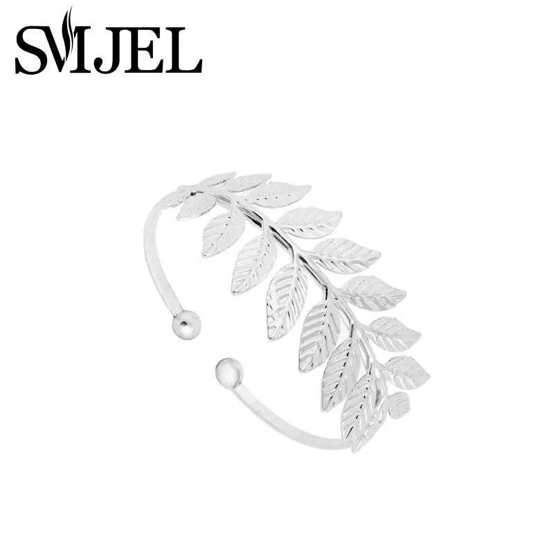 SMJEL 2017 новая мода браслет с открытым листом браслеты для женщин бохо большой лист