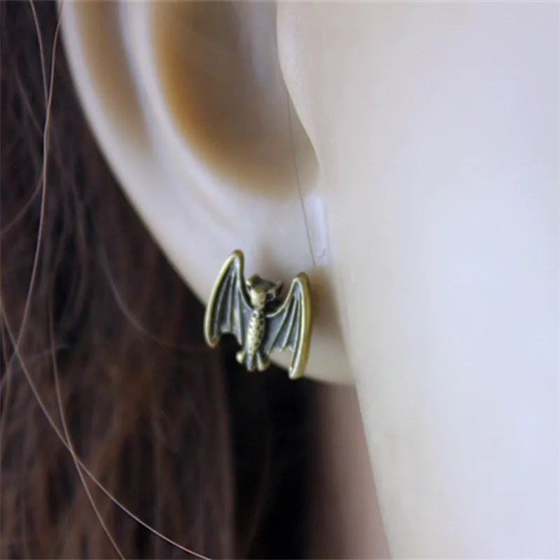 Новинка 2015 бесплатная доставка Женская фотография в стиле ретро|earring hanger|bat