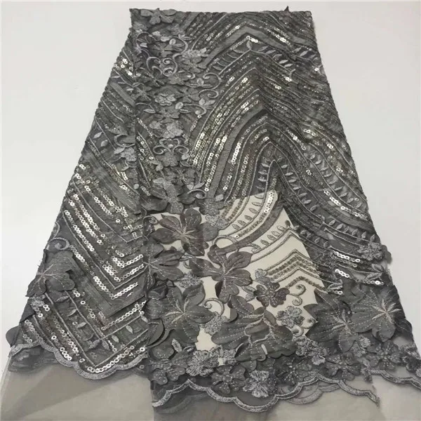 African Lace Fabric French Sequins Net High Quality Sequin for 2019 white C6D | Дом и сад