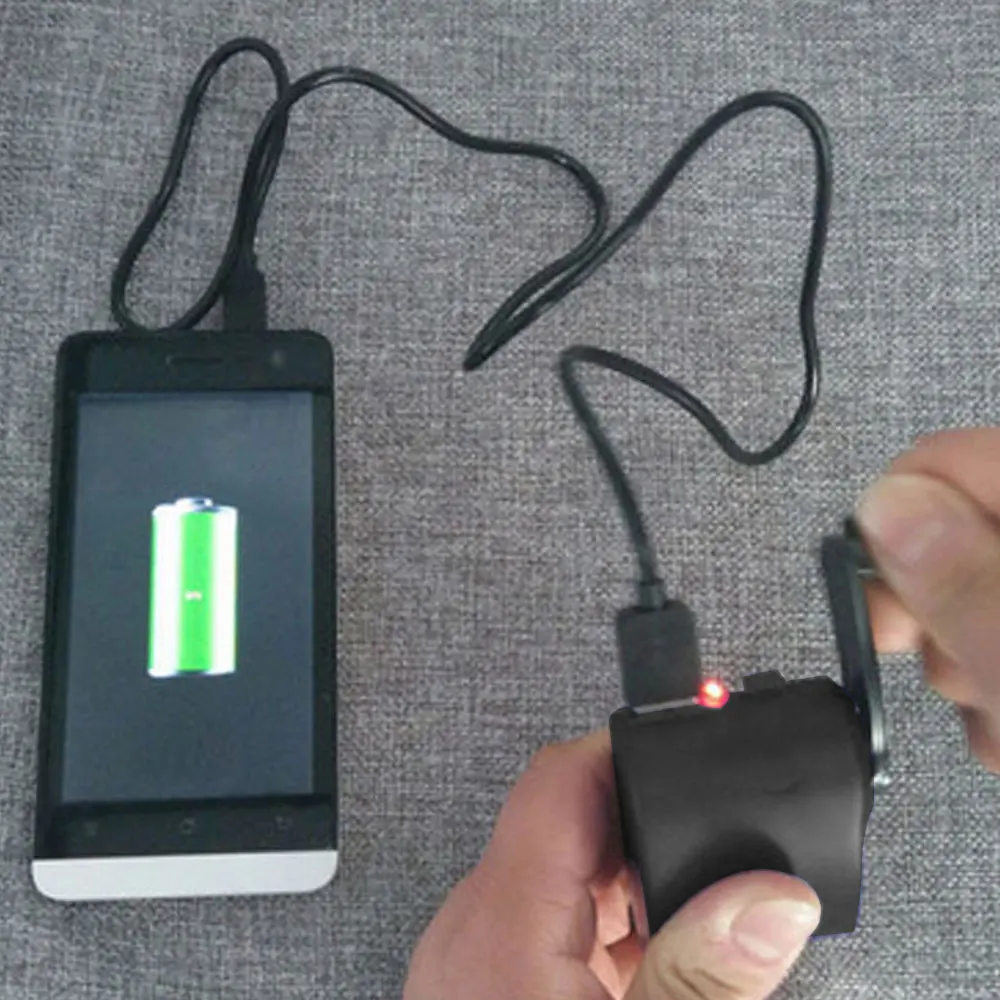 Emergency Dynamo Hand-Powered Generator Portable Lightweight DC 5.5 V 600mA USB Mini Mobile Travel emergency Charger | Электроника