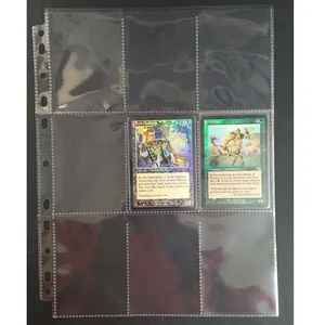 10- 80 страниц, 9 страниц, прозрачные карточки для игр, защитная торговая карта, Волшебная Коллекция, сбор прозрачных карманных страниц