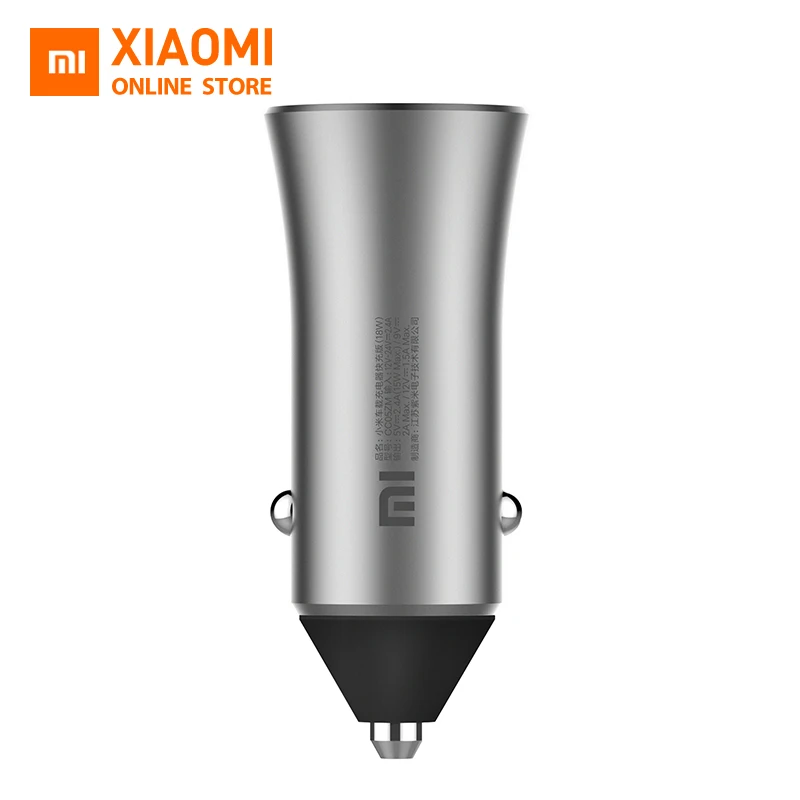 Оригинальное автомобильное зарядное устройство для Xiaomi металлический корпус с двумя портами usb зарядка универсальный для Xiaomi Redmi Note 5 samsung iPhone зарядное устройство